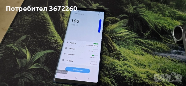*МОКРЕН* Samsung Galaxy Note9, 512 GB + 8GB RAM, външно - отличен, снимка 6 - Samsung - 52232553