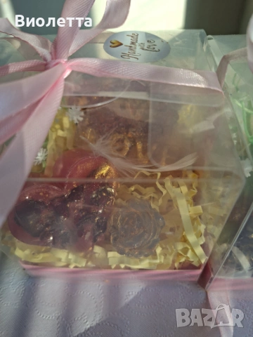 Ароматни сапуни ръчна изработка – подаръчен комплект, снимка 7 - Изкуствени цветя - 53863117