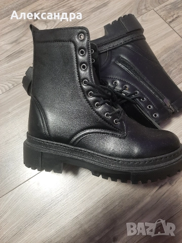 Кожени дамски боти, снимка 4 - Дамски боти - 52887578