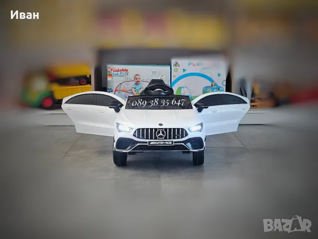 ТОП ЦЕНА!НОВО!Акумулаторна кола Mercedes CLA 45 AMG с 12V батерия,4х4,МЕКИ ГУМИ, снимка 4 - Коли, камиони, мотори, писти - 47647520
