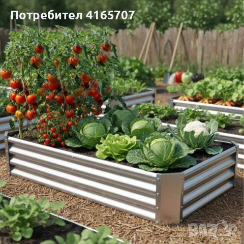 Леха за зеленчуци и цветя метална - поцинкована, снимка 6 - Оранжерии - 53644886