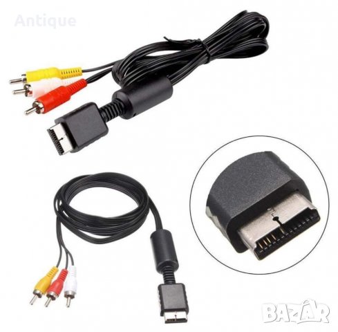 Композитен AV кабел за PlayStation 1, PlayStation 2, PlayStation 3, снимка 4 - Аксесоари - 39861991