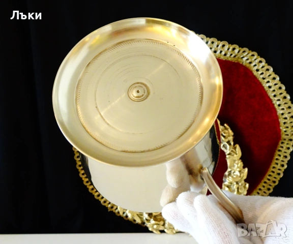 Бронзова кана за вино 1 л.,470 гр. , снимка 5 - Антикварни и старинни предмети - 53477922