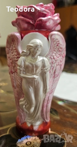 керамични ангелчета с розичка