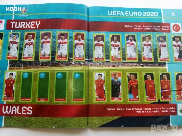 Албум със стикери "UEFA EURO 2020" PANINI, снимка 9 - Колекции - 52477470