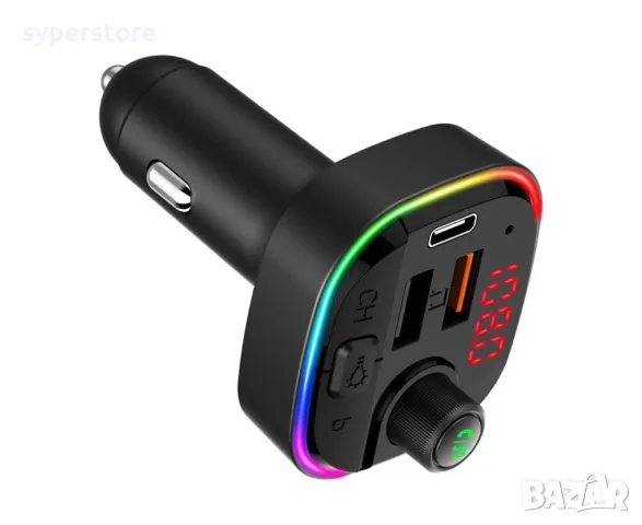 FM трансмитер Блутут Digital One SP01000 L06 Bluetooth v.5.0 + 2xUSB + Type C  3.1A , снимка 2 - MP3 и MP4 плеъри - 49289768