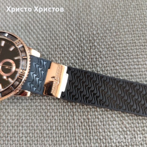 Новогодишна у!Луксозен механичен мъжки часовник Ulysse Nardin Marine , снимка 10 - Мъжки - 41510339