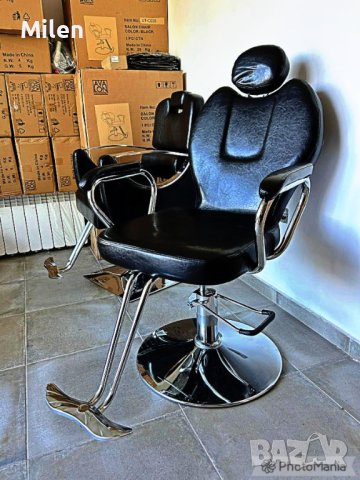 Бръснарски столове и Фризьорски столове - НОВИ - евтини, снимка 1 - Бръснарски столове - 42297406