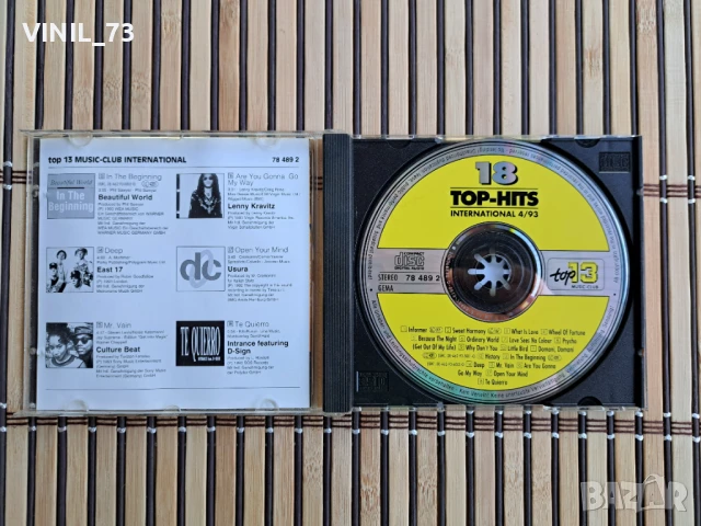 18 Top-Hits International 4/93, снимка 2 - CD дискове - 50531421