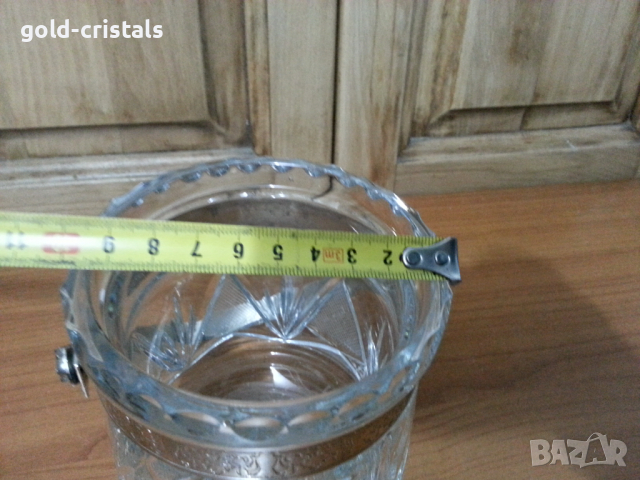 Кристална ледарка купа, снимка 3 - Антикварни и старинни предмети - 36186797