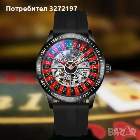 Dulunwe Дизайнерски Автоматичен, механичен часовник Рулетка, водоустойчив , снимка 2 - Мъжки - 50366244