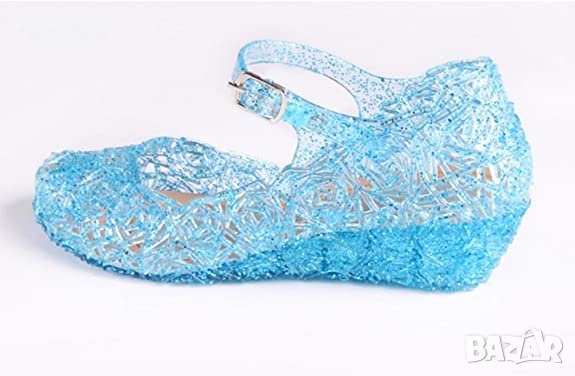 Бляскави Пантофки на Принцеса Елза от Замръзналото Кралство № 25-35, снимка 3 - Детски обувки - 31729044