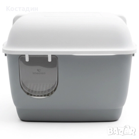 Котешка Тоалетна с Коридор - 57.5см/44см/44см - Сива разцветка - Pet-Interest, снимка 2 - За котки - 52559025