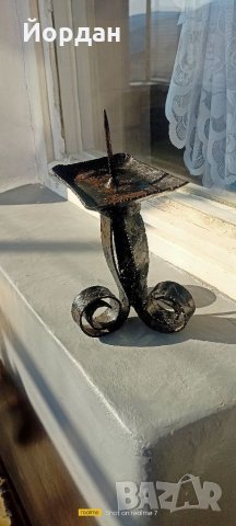 Железен свещник, снимка 2 - Декорация за дома - 33844849