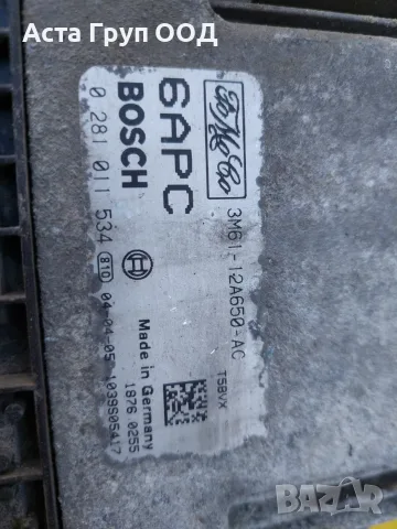 Компютър за двигател Mazda 3 1.6 дизел 0281011534 3M61-12A650-AC 6APC, снимка 2 - Части - 56218911
