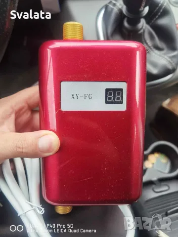 Моментален нагревател с LCD дисплей, компактен дизайн, енергийно ефективен, 30x15x10 см
