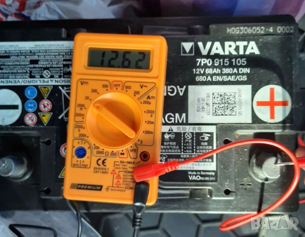 Оригинален VAG AGM акумулатор Varta 68ah., снимка 5 - Аксесоари и консумативи - 53384660