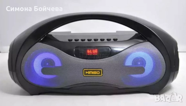 Двойна Bluetooth колонка KM-S2  – Портативно аудио с LED светлинни ефекти, снимка 3 - Тонколони - 52843098