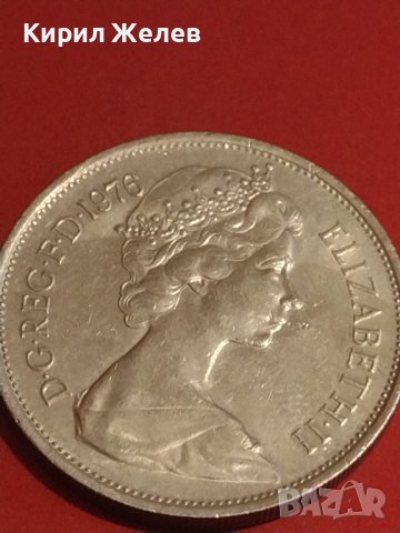 Две монети 1 крона 1962г. Норвегия / 19 нови пенса 1976г. Англия Елизабет втора 34838, снимка 9 - Нумизматика и бонистика - 44322709