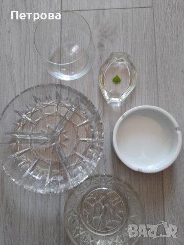 Ретро стъклени съдчета и пепелници, снимка 1