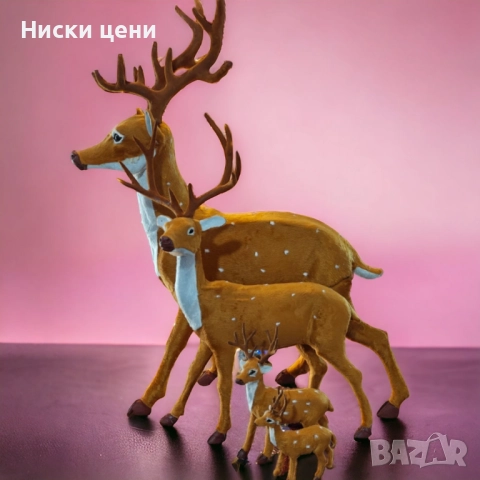 Елегантен коледен елен – перфектната празнична декорация, снимка 2 - Декорация за дома - 52643428