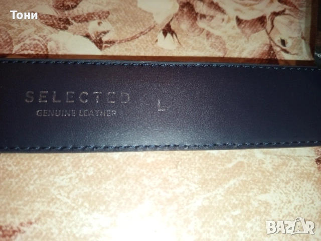 SELECTED MENSWEAR Нов Мъжки Колан Изцяло от Естествена Кожа с Етикет 120см., снимка 11 - Колани - 53486008