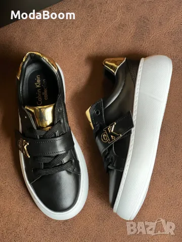 Calvin Klein черни дамски маратонки , снимка 2 - Маратонки - 48464987