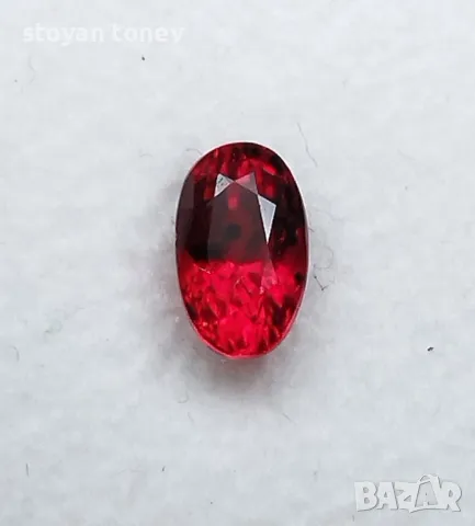 Интензивен оранжево червен рубин - 0.77кт.! Сертифициран! Нов! , снимка 5 - Други - 47210513