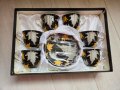 Сервиз/ комплект от 6 чаши с чинийки, снимка 2