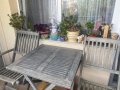 Сгъваема маса и столове за тераса, снимка 1 - Градински мебели, декорация  - 41522484