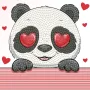 Diamond Dotz Диамантен гоблен Panda Love 1089 диаманта DBX064 , снимка 1