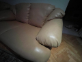 кожен холов диван 2ка 160 см + диван 3ка 210см + фотьойл + 2 табуретки  / холна гарнитура -цена  1 1, снимка 5