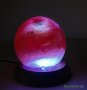 Солна лампа от Хималайска розова сол с USB, снимка 6