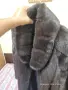 дамско палто от изкуствена кожа с косъм в тъмнокафяв (шоколадов) цвят, снимка 9