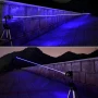 Мощен син акумулаторен лазер 5000mW пойнтер горящ палещ клечка кибрит балон с предпазни очила, снимка 6