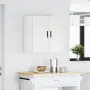 vidaXL Кухненски стенен шкаф Porto, бял, инженерно дърво, снимка 2