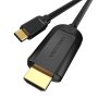 Vention кабел Cable Type-C to HDMI - 2.0m 4K Black - CGUBH, снимка 3