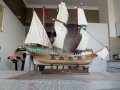 Продавам стар и красив,платноходен,кораб-Mayflower.Размерите са на снимките., снимка 1 - Антикварни и старинни предмети - 42309027