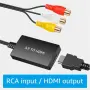 RCA към HDMI конвертор с HDMI кабел, за гледане на Sky/DVD/STB на HD телевизори, снимка 6