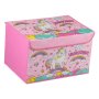 Детска текстилна кутия за съхранение с капак, Еднорог, 40x30x25см