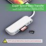 Lightning към SD/TF, 3,5 mm, USB 3.0 порт, двупосочен трансфер на данни, PD Charging, снимка 6