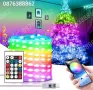Лед Лампички 10м. за Коледна Елха Декорация Дистанционно, Блутут, RGB, снимка 4