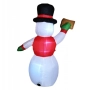 Снежен човек,надуваем,LED светлини,многоцветен, снимка 4