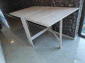 Бели масивни столове сгъваеми 4 бр., снимка 8