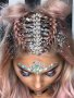 Звездна Прическа - Блестящата Татуировка за Коса с Камъчета за Вашата Забележителна Визия КОД 0078