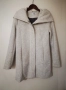 Спортно палто с широка качулка на цип светло сиво S размер, снимка 3