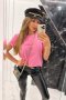 Alessa Дамска розова тениска р-р С, снимка 1 - Тениски - 41655009