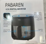 PABAREN 4.5L 1500W Дигитален екран модел от 2025 360 градуса видимост на храната, снимка 3