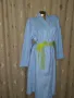 L/2XL Халат от светло син мек полар @, снимка 1