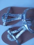 Дамски сребърни сандали номер 37, снимка 5